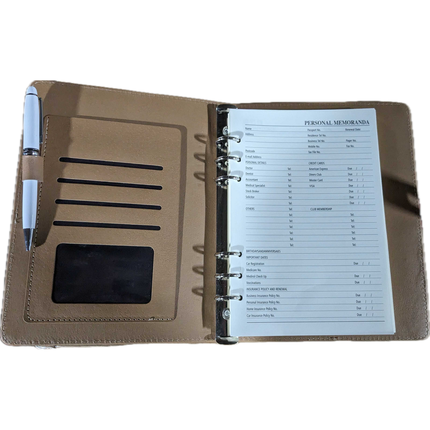 Manheim Embossed Padfolios w/ Custom Box & Pen